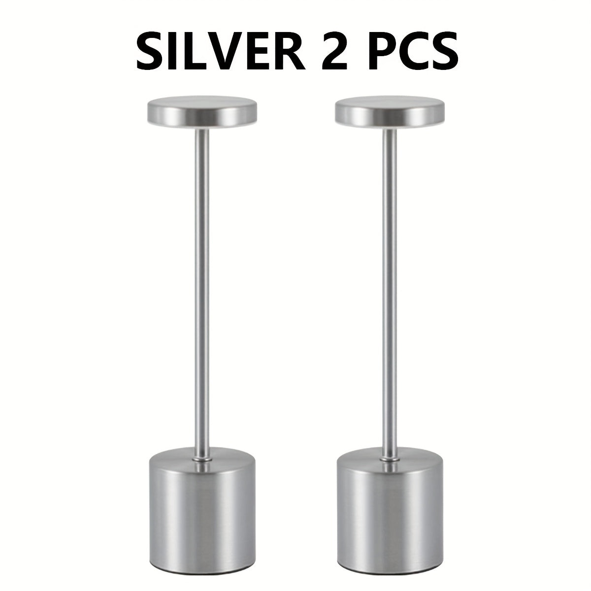 Modern European-Style Touch Light - Housite 2pcs Silvery