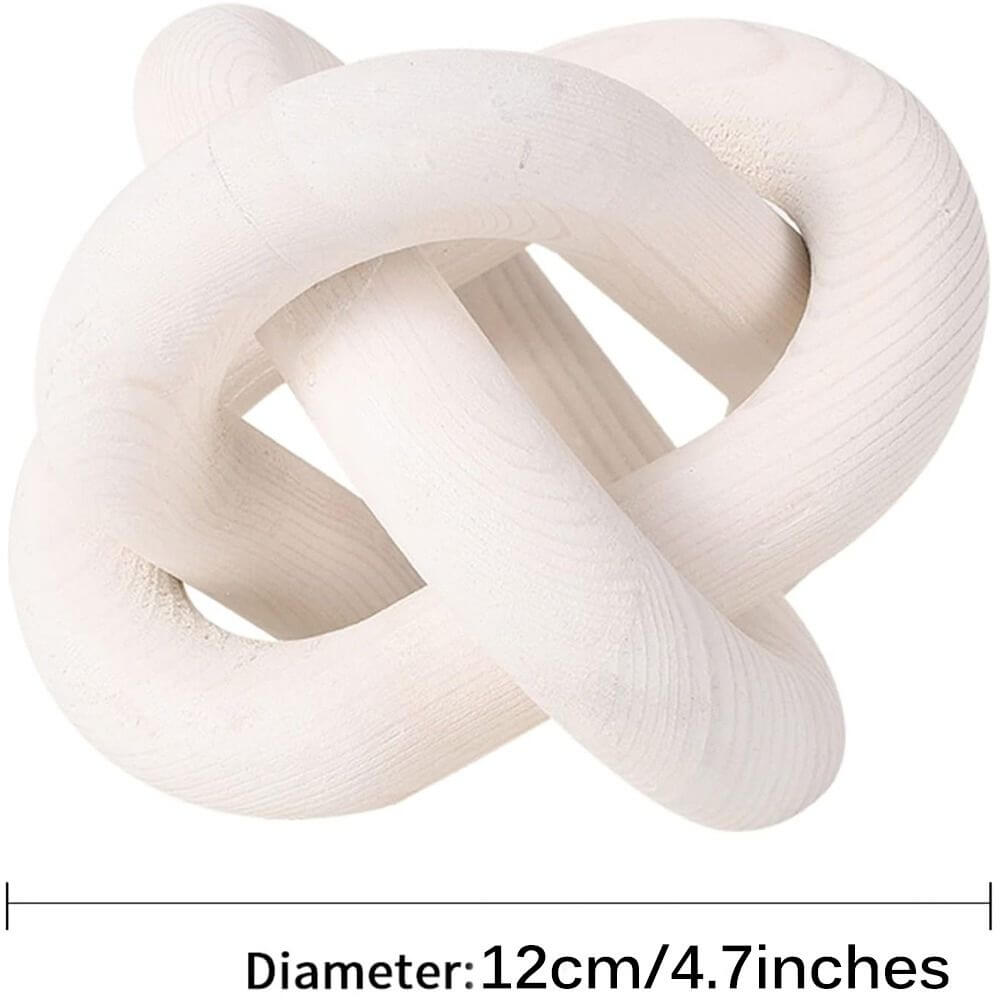 Hand Carved 3-Link Chain - Housite 0 Naturel