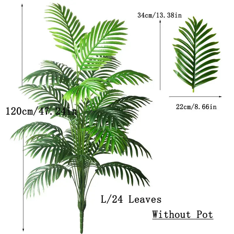 Large artificial Palm Tree - Housite 120cm 24 Leaves
