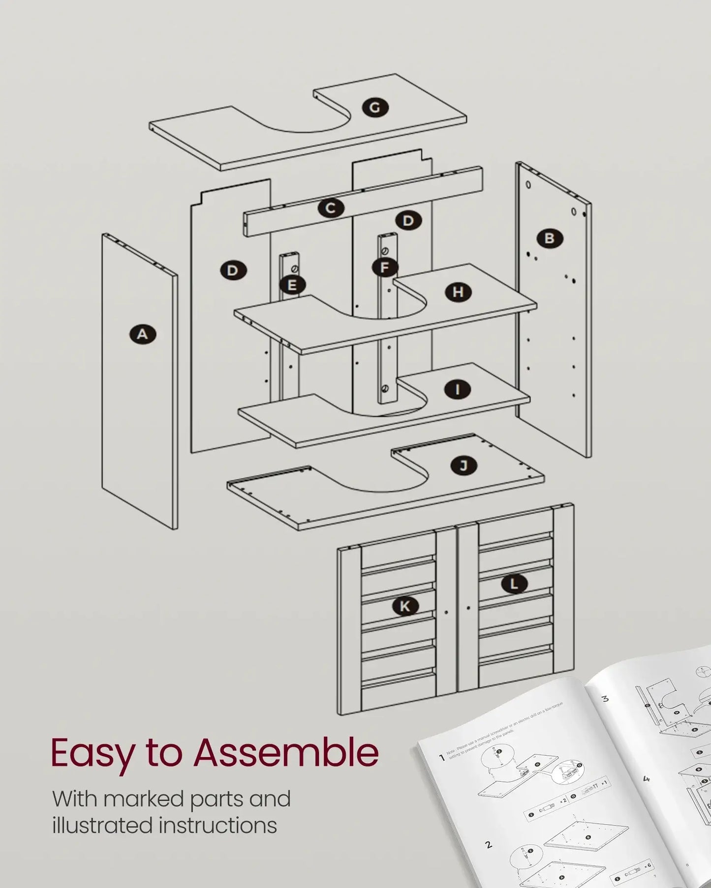 Below sink cabinet - Housite Coffee