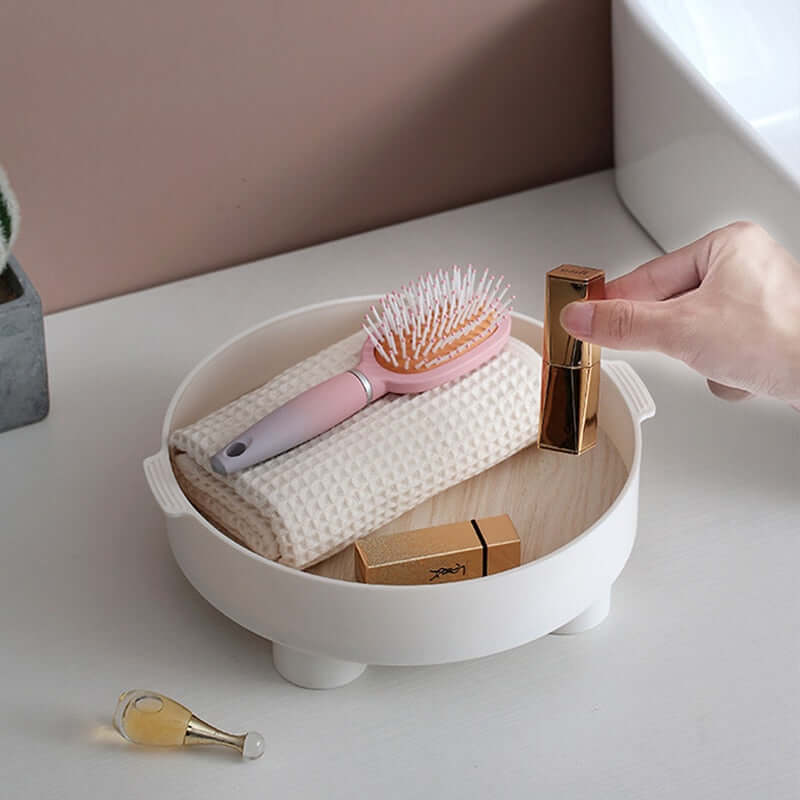 Modern Decorative Tray - Housite Round L-White