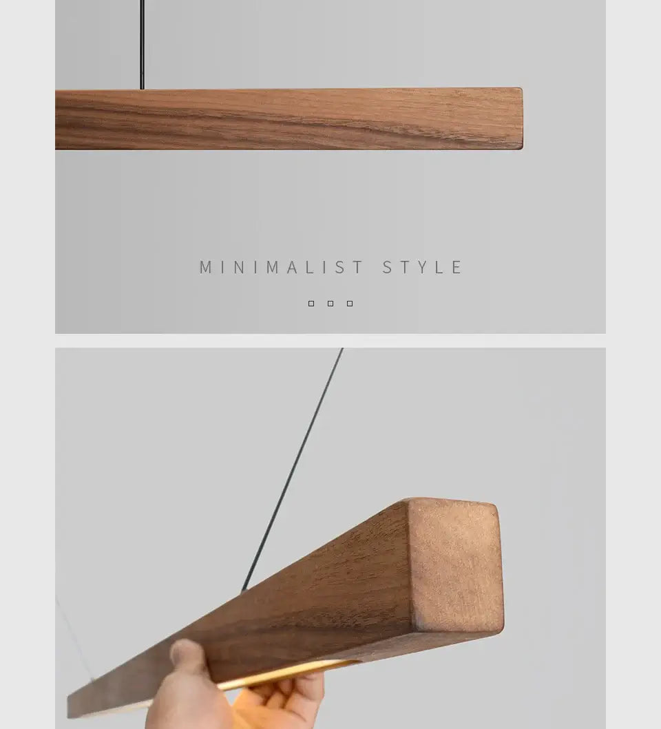Nordic Wood Pendant Lights – Modern LED Hanging Lamp