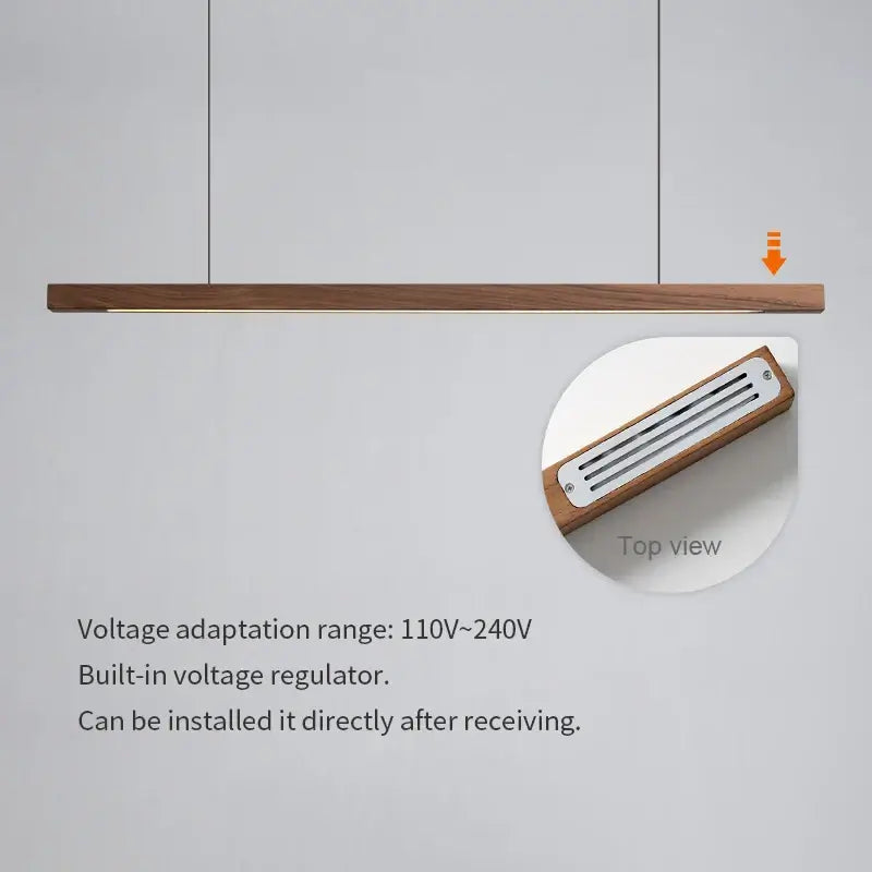 Nordic Wood Pendant Lights – Modern LED Hanging Lamp
