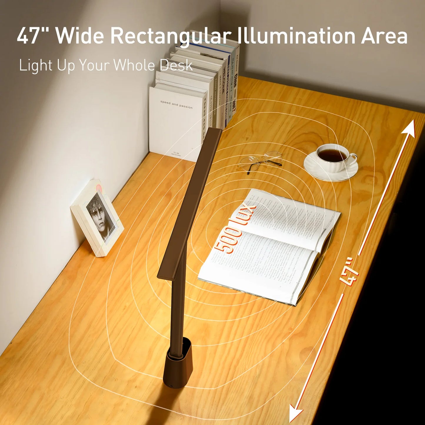 LED Desk Lamp Eye Protection – Dimmable, Rechargeable & Smart Adaptive Brightness
