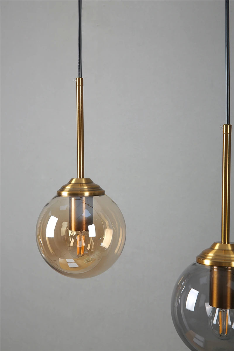 Nordic Modern Glass Ball Island Pendant