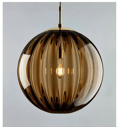 Modern Stained Glass Chandelier | Pendant Light for Restaurants, Bars & Home Decor | Artistic Hanging Light Fixture