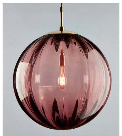 Modern Stained Glass Chandelier | Pendant Light for Restaurants, Bars & Home Decor | Artistic Hanging Light Fixture