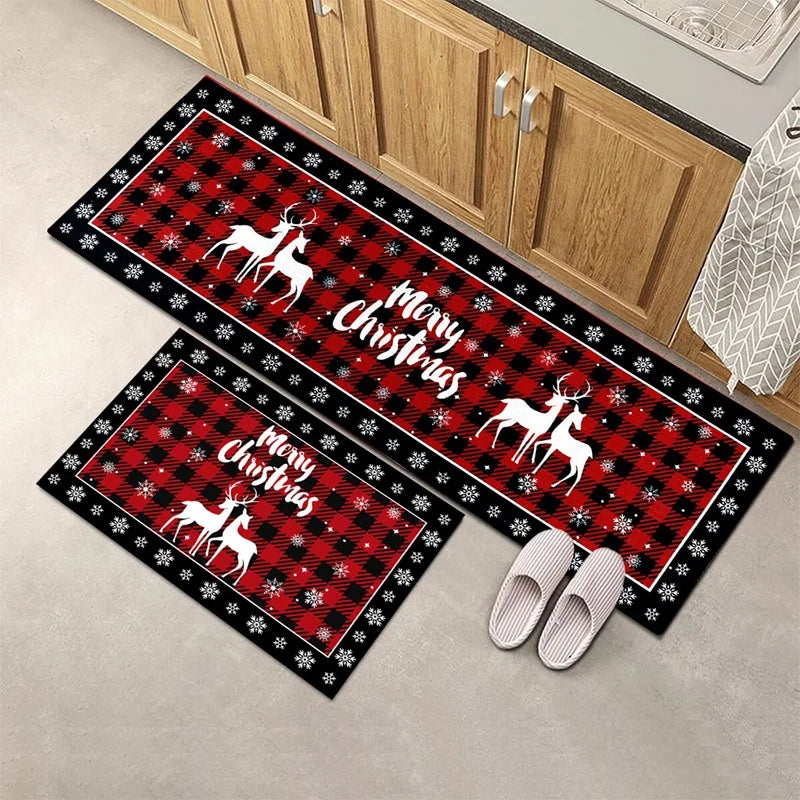 Plaid Christmas Floor Mat - Housite 1 / 40x60cm
