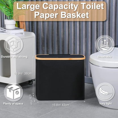 Toilet Paper Storage Basket with Lid – Organize Your Bathroom Essentials