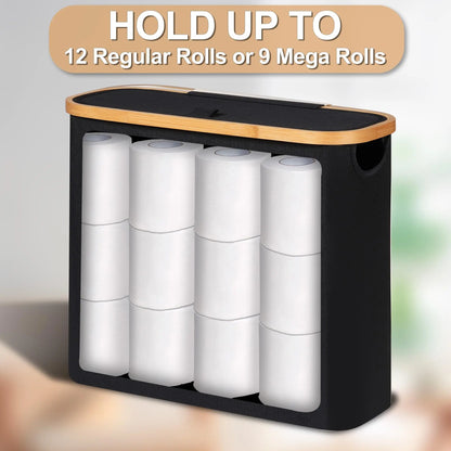 Toilet Paper Storage Basket with Lid – Organize Your Bathroom Essentials