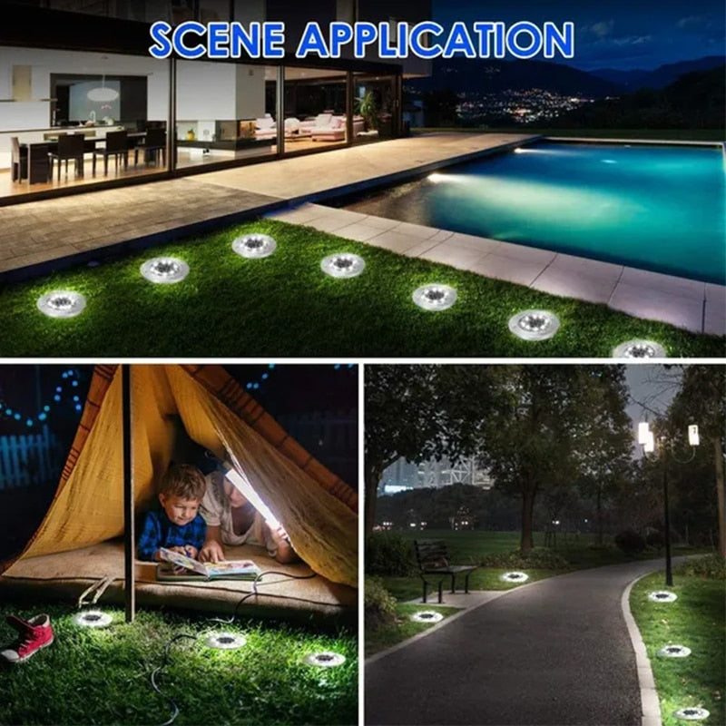 8/20LED Solar Power Disk Light-0-the Housite UK