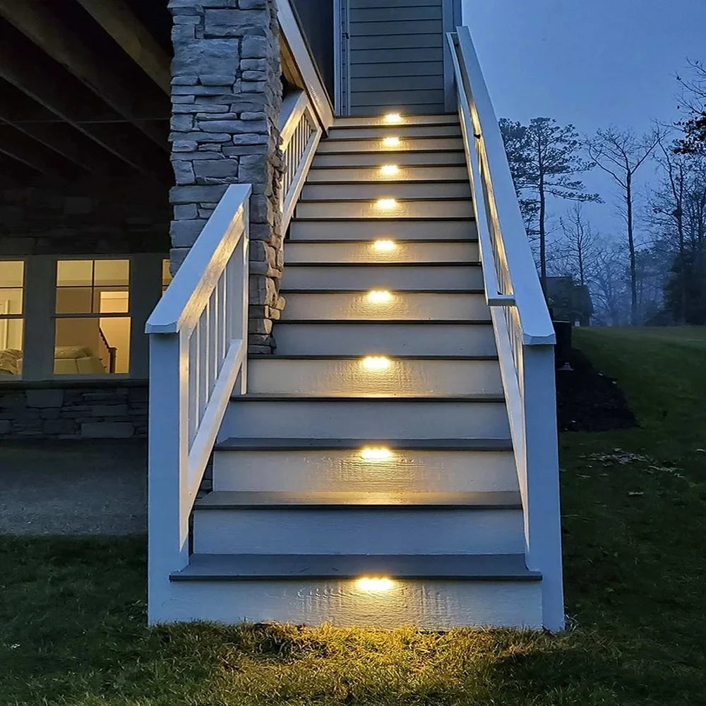 Solar Deck Lights 1-6 Pack – Waterproof LED Solar Lights for Stairs, Pathway, Fence & Patio