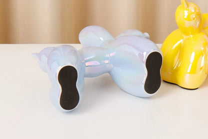 Ceramic Balloon Dog Figurine - Home Office Decor