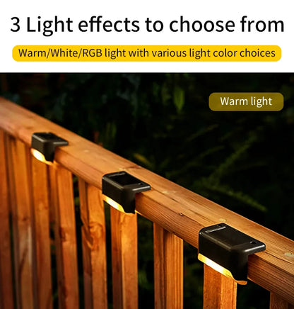 Solar Deck Lights 1-6 Pack – Waterproof LED Solar Lights for Stairs, Pathway, Fence & Patio