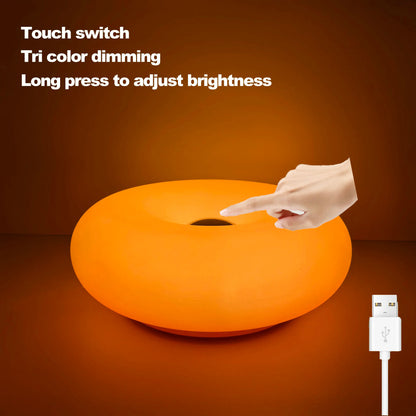 Bauhaus Table Lamp – USB Plug-In Donut Ambient Light