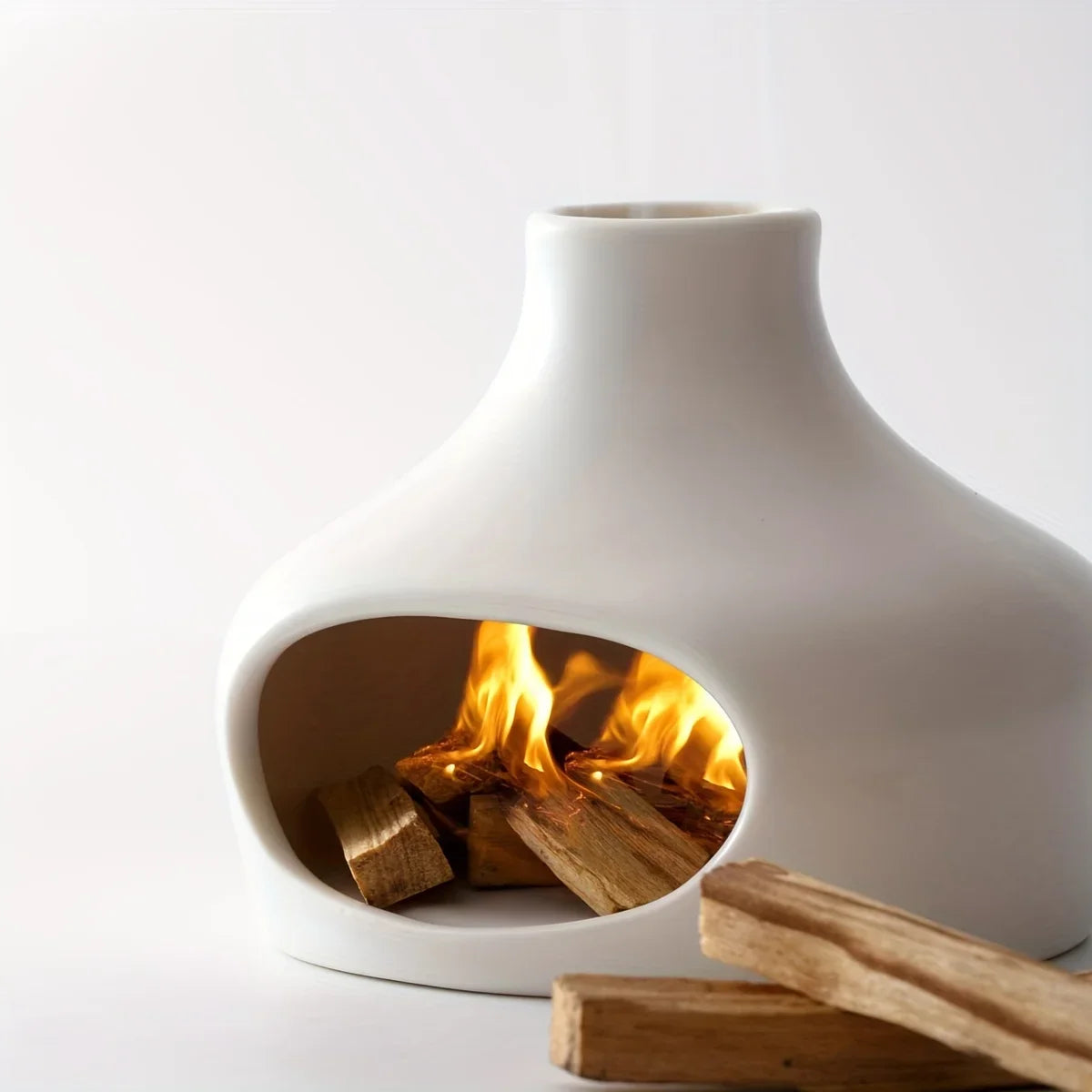 Elegant Ceramic Palo Santo & Sage Burner with Chimney – Housite