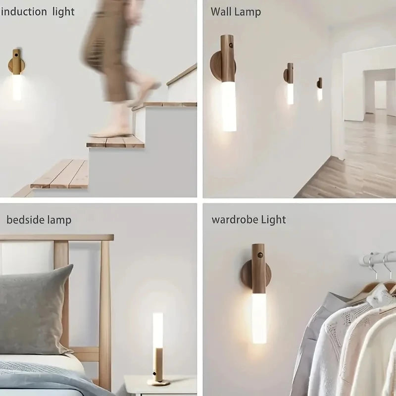 Motion Detection LED Rechargeable Night Light with Magnetic Base