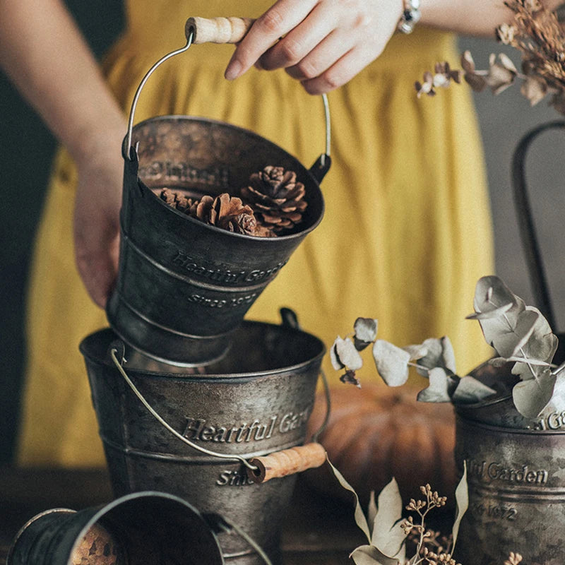 Vintage Iron Bucket