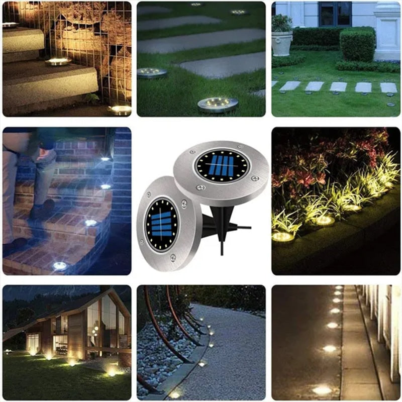 8/20LED Solar Power Disk Light-0-the Housite UK