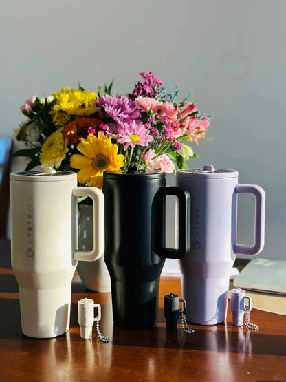 HydroJug Tumbler – 32OZ Stainless Steel Vacuum Insulated Travel Mug with Straw Lid