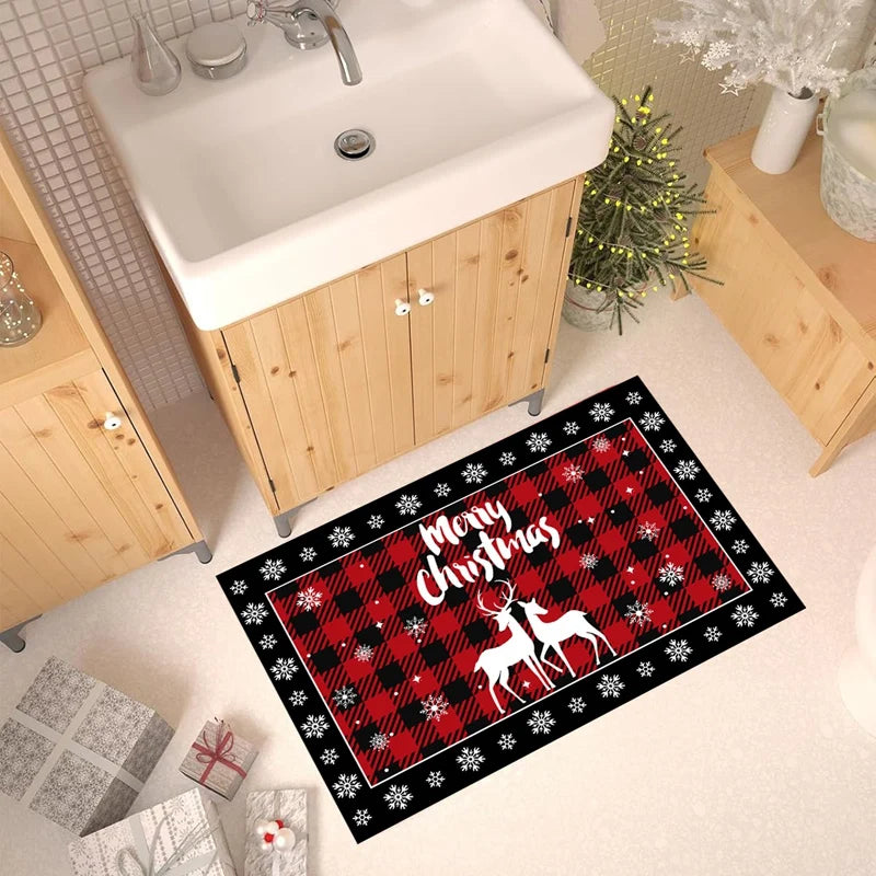 Plaid Christmas Floor Mat - Housite 1 / 40x60cm