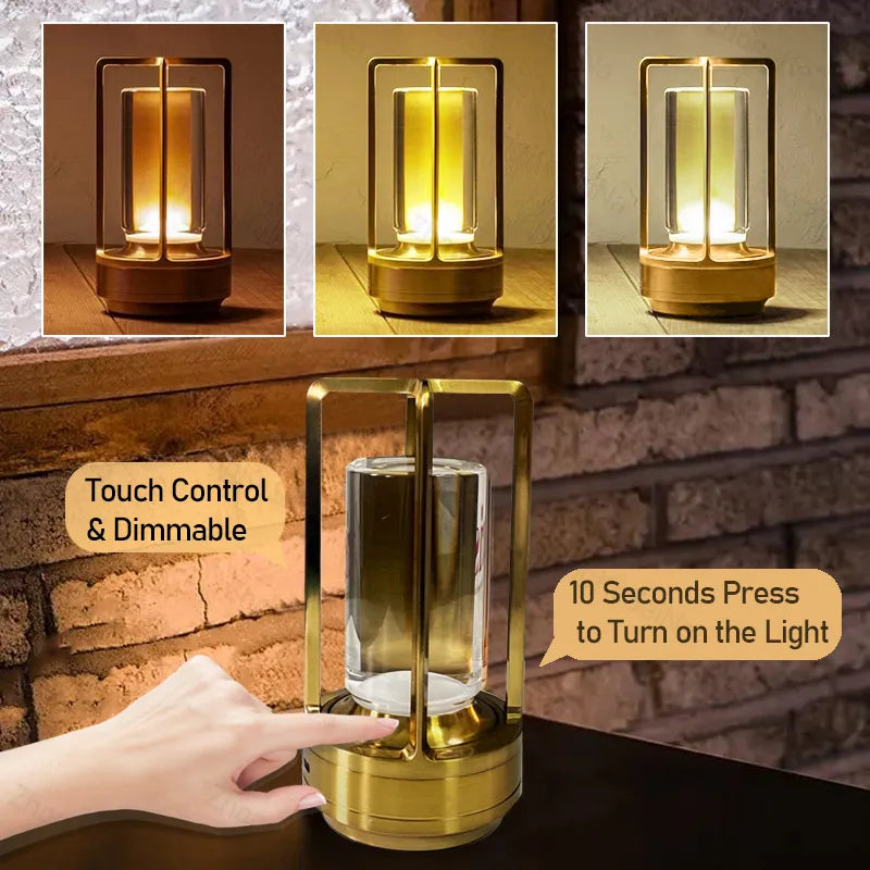 Stylish LED Cordless Table Lamp | Rechargeable & Portable Lighting for Home & Office