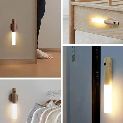 Motion Detection LED Rechargeable Night Light with Magnetic Base