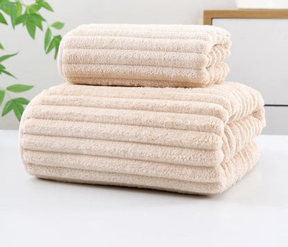 bamboo charcoal coral velvet fiber bath towel
