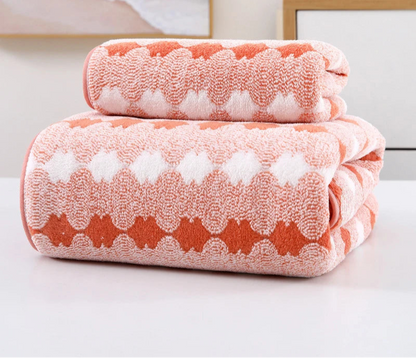 bamboo charcoal coral velvet fiber bath towel