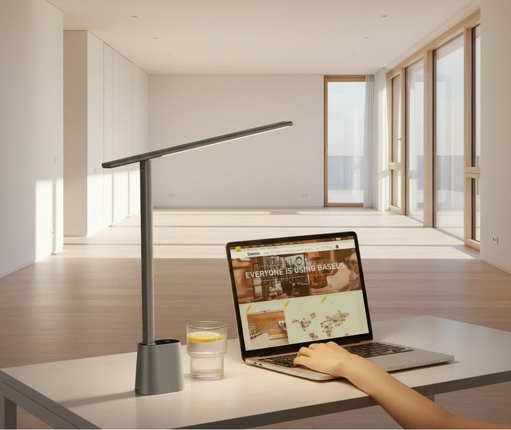 LED Desk Lamp Eye Protection – Dimmable, Rechargeable & Smart Adaptive Brightness