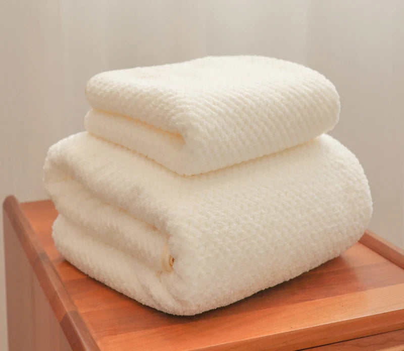 High quality bamboo charcoal coral velvet fiber bath towel