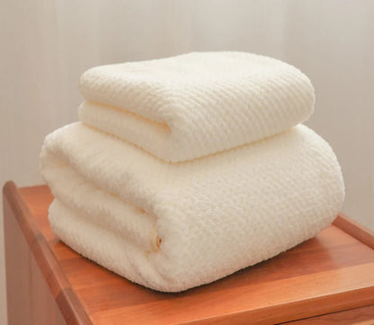 bamboo charcoal coral velvet fiber bath towel