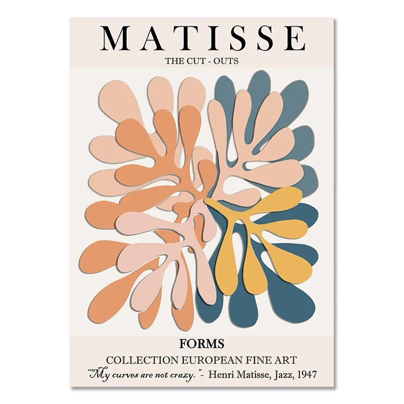 Matisse Poster Abstract Canvas Painting Wall Art