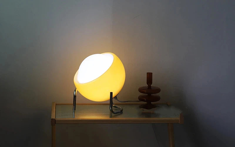 Bauhaus Indoor Table Lamp – Nordic LED Glass Night Light for Living Room & Bedroom