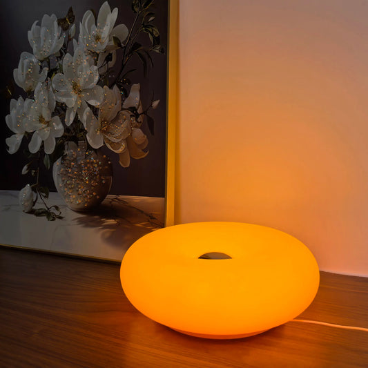 Bauhaus Table Lamp – USB Plug-In Donut Ambient Light