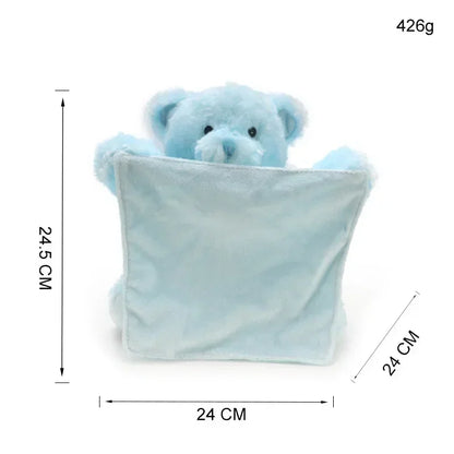 24cm Shy Bear Hide & Seek Plush Toy – The Perfect Interactive Companion for Your Little One!