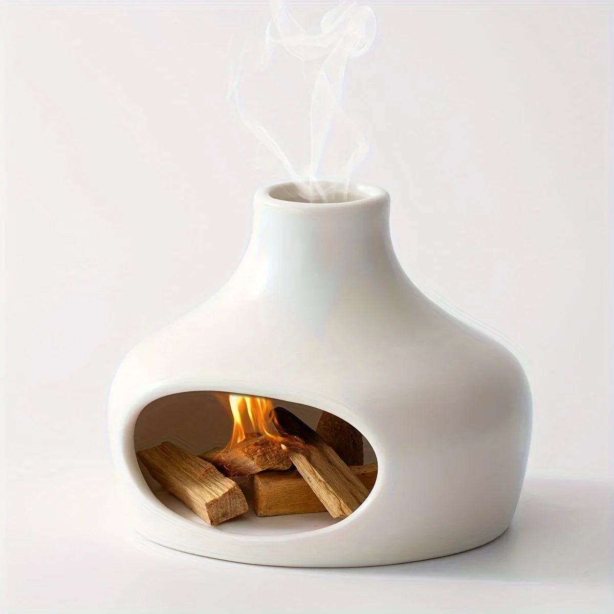 Elegant Ceramic Palo Santo & Sage Burner with Chimney – Housite