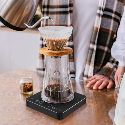 Precision Digital Coffee Scale with Timer | Accurate Espresso & Pour Over Brewing Scale