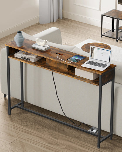 Housite Console Table With Charging Station – Sleek, Functional & Space-Saving