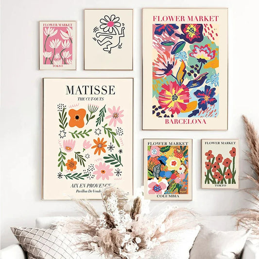Matisse Poster Abstract Canvas Painting Wall Art