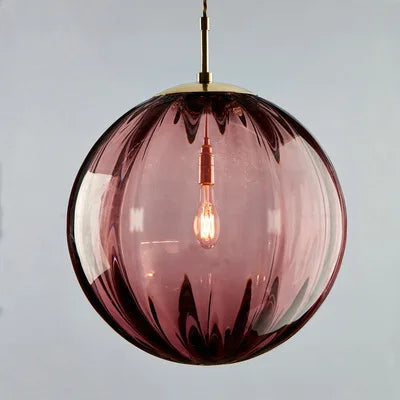 Modern Stained Glass Chandelier | Pendant Light for Restaurants, Bars & Home Decor | Artistic Hanging Light Fixture