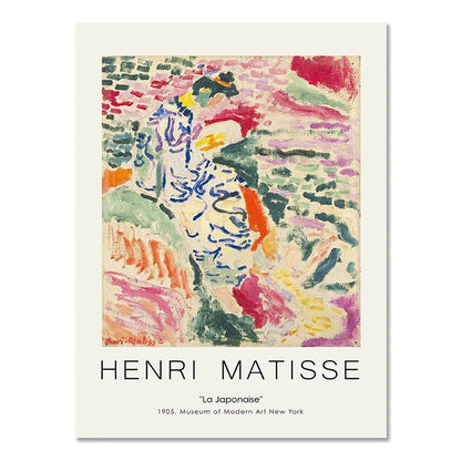 Matisse Poster Abstract Canvas Painting Wall Art