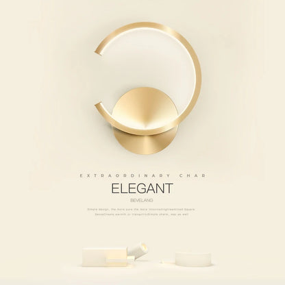 Nordic Black White Golden Wall Light