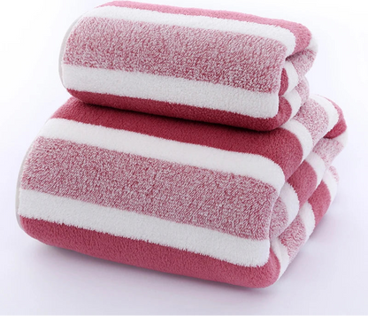 bamboo charcoal coral velvet fiber bath towel