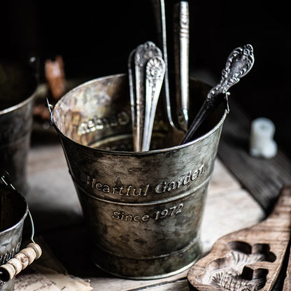 Vintage Iron Bucket