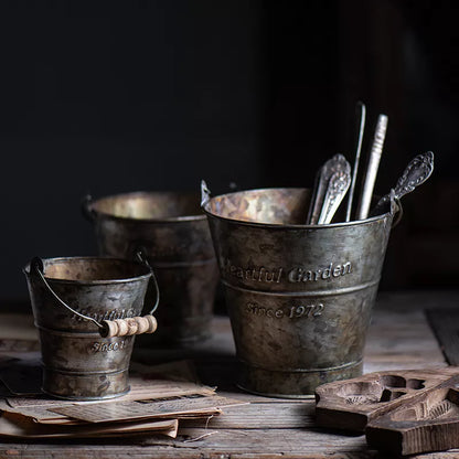 Vintage Iron Bucket