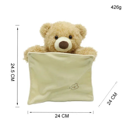 24cm Shy Bear Hide & Seek Plush Toy – The Perfect Interactive Companion for Your Little One!