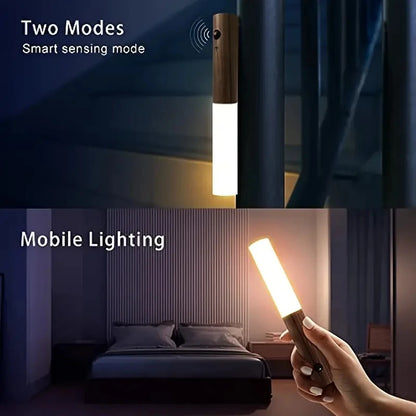 Motion Detection LED Rechargeable Night Light with Magnetic Base