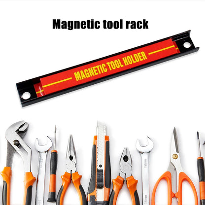 Magnetic Tool Holder Wall Mount Rack – Easy-to-Install Storage Organizer for Garage &amp; Workshop