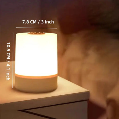 Touch Night Lamp – 3 Modes Dimming Bedside Light with USB Charging | Soft Ambient Light for Bedroom & Kids